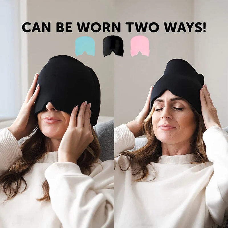 Ice Headache & Eye Relief Mask Hat