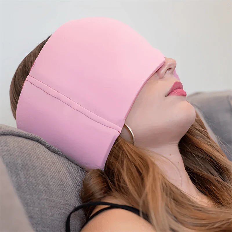 Ice Headache & Eye Relief Mask Hat