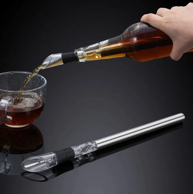 Stainless Steel Red Wine Chilling Stick & Pourer – Multiple Styles