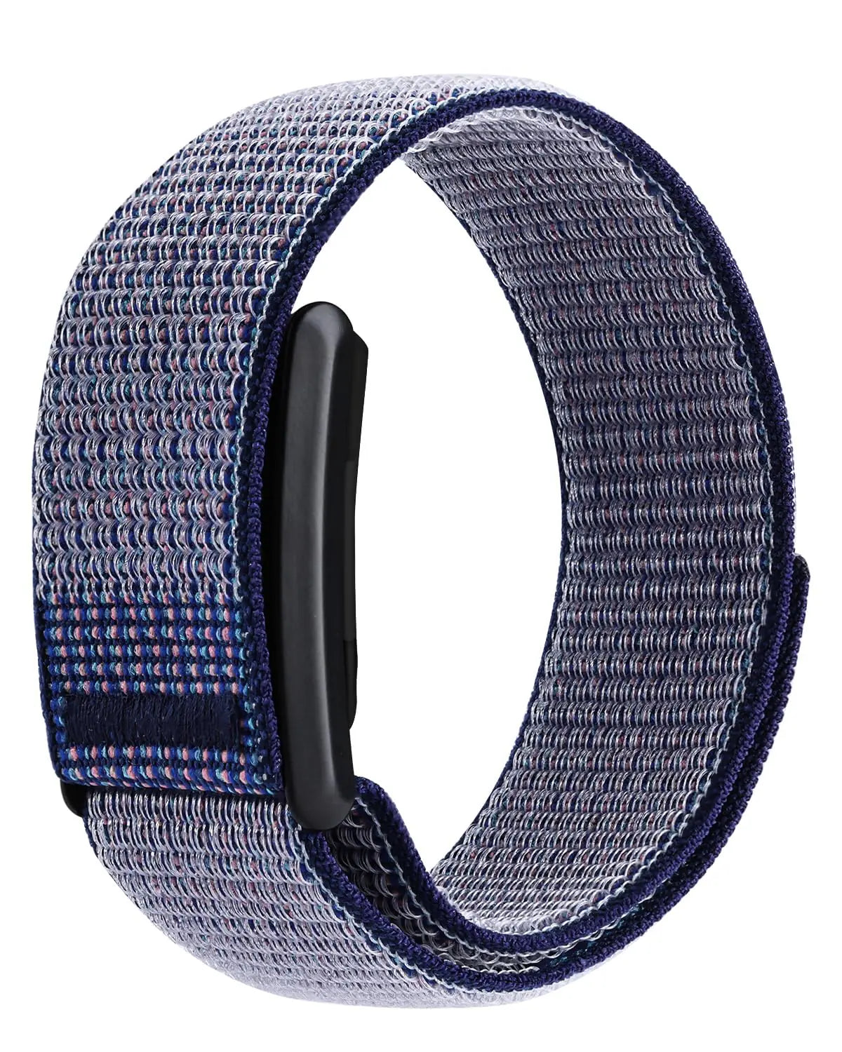 Nylon Loop Compatible with Whoop Band Strap Replacement Hook and Loop Breathable Adjustable Strap for Whoop 4.0 Tracker Accessory (Black)